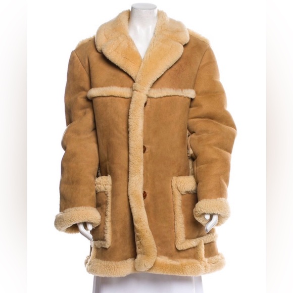 Saks Fifth Avenue Jackets & Blazers - Saks Fifth Avenue brown shearling jacket coat Size 42